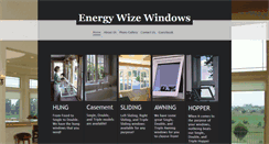 Desktop Screenshot of energywizewindows.com